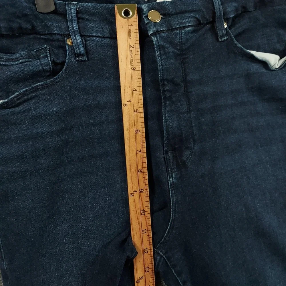 Good American Jeans Womens 18 Blue Dark Wash Skinny Slim Fit Stretch Denim Pants